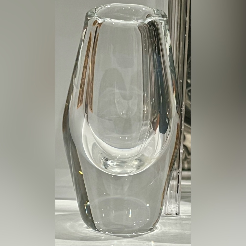 Elegant Clear Glass Mini Vase